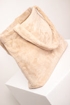 badstof shopper tas zacht beige